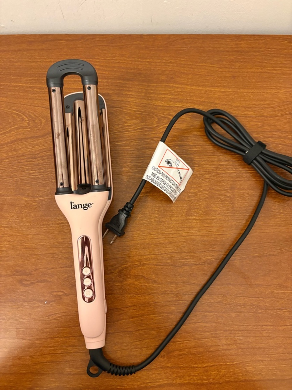 Lange Pink and Rose Gold Triple Barrel Waver